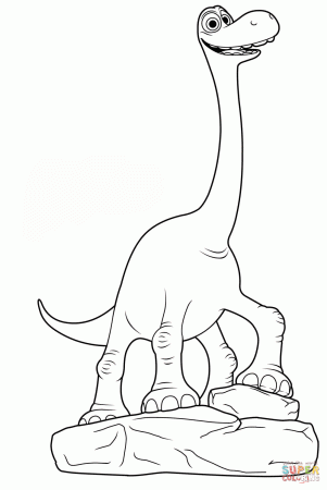 Arlo from The Good Dinosaur coloring page | Free Printable ...
