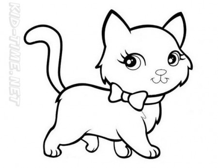 Cute Cat Coloring Book Page | Free Coloring Book Pages ...