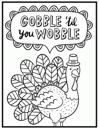 FREE Thanksgiving Coloring Pages for Adults & Kids - Happiness is Homemade