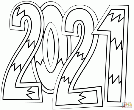 2021 coloring page | Free Printable Coloring Pages