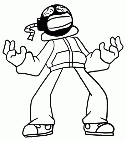 Whitty from Friday Night Funkin coloring page