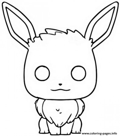 Funko Pop Pokemon Evoli Coloring Pages Printable