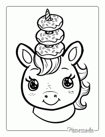 Free Donut Coloring Pages for Kids & Adults