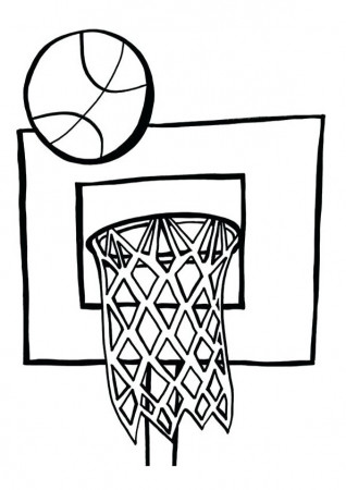 Basketball Equipment Coloring Page