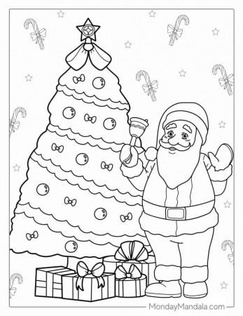 50 Christmas Tree Coloring Pages (Free ...