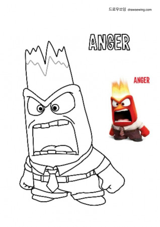 inside out anger coloring pages