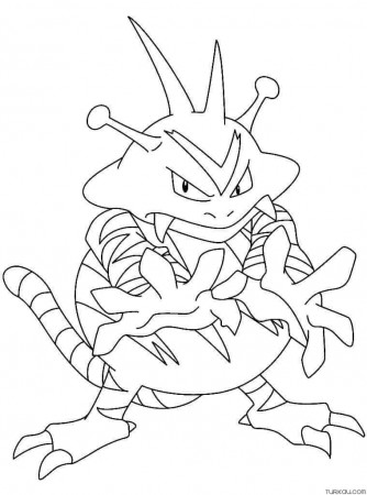 Pokemon Electabuzz Coloring Page » Turkau