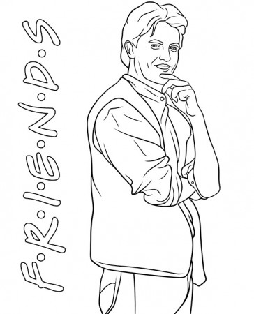 Friends coloring page Chandler Bing - Topcoloringpages.net