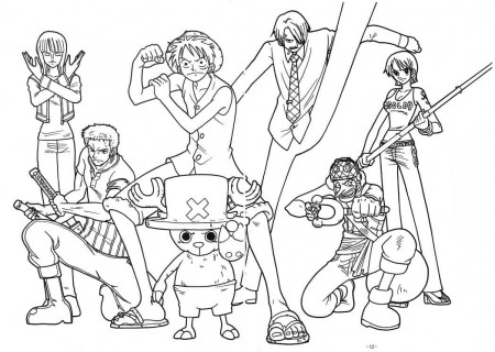 Luffy Team Coloring coloring page - Download, Print or Color Online for Free