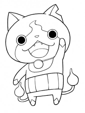 Jibanyan Yo kai Watch Coloring Page - Free Printable Coloring Pages for Kids