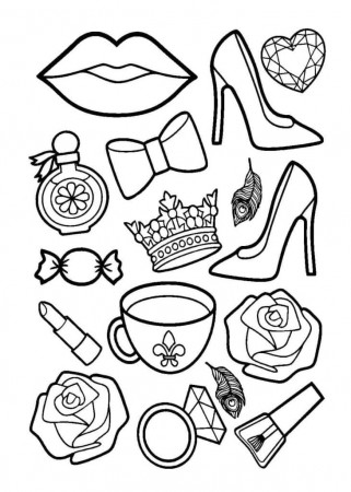Aestheics Fashion for Girls Coloring Pages - Coloring Cool