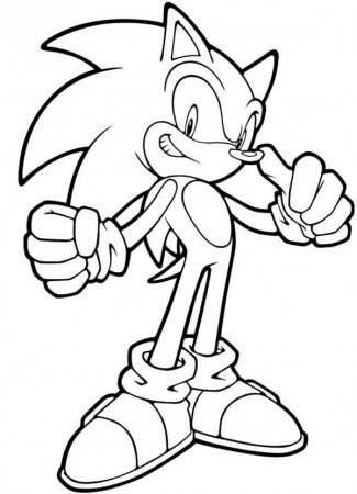 Free Sonic The Hedgehog Running Coloring Pages, Download Free Sonic The  Hedgehog Running Coloring Pages png images, Free ClipArts on Clipart Library