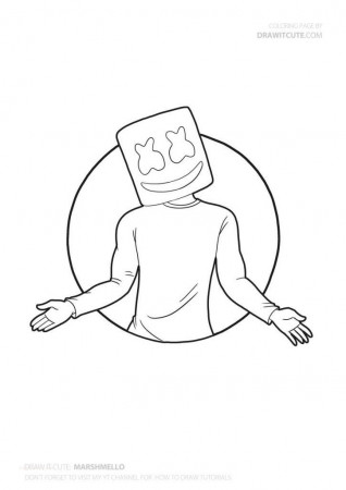 coloring pages : Marshmallow Coloring Page Marshmallow Coloring ...