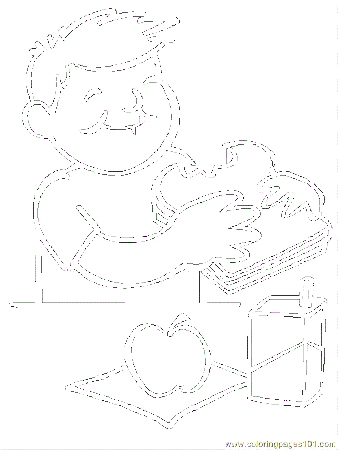 Lunch Coloring Page - Free School Coloring Pages ...