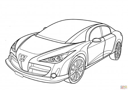 Peugeot RC coloring page | Free Printable Coloring Pages