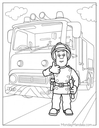20 Firefighter Coloring Pages (Free PDF Printables)