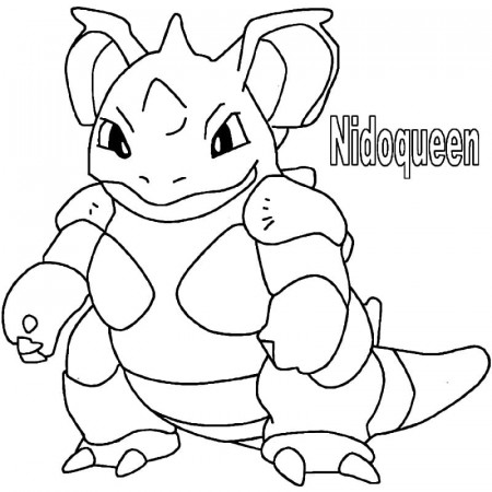 Nidoqueen Coloring Pages - Free Printable Coloring Pages for Kids