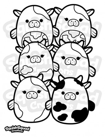 Squishmallow Sea Cows Coloring Page Printable Squishmallow - Etsy | Cow coloring  pages, Coloring pages, Coloring book art