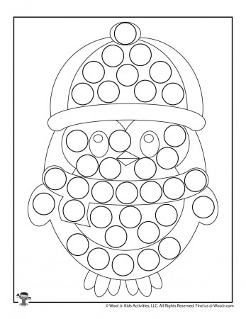 Penguin Holiday Printable Dot Coloring Sheet | Woo! Jr. Kids Activities :  Children's Publishing