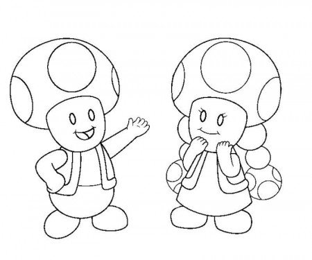 Free Toad Mario Coloring Pages, Download Free Toad Mario Coloring Pages png  images, Free ClipArts on Clipart Library