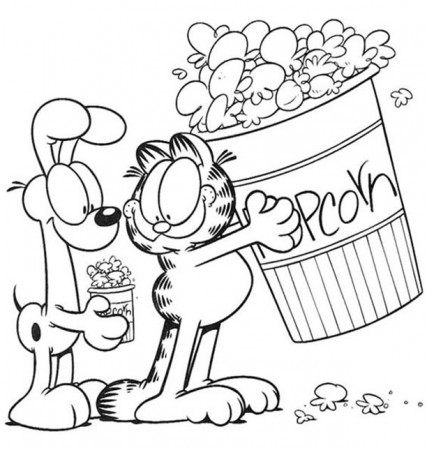 Popcorn Coloring Pages - Best Coloring Pages For Kids