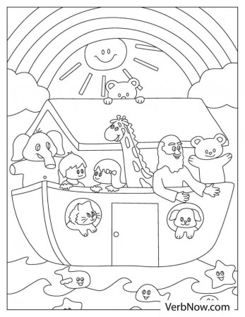 Free NOAH'S ARK Coloring Pages & Book for Download (Printable PDF) - VerbNow