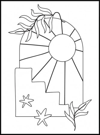 Minimalist Boho Coloring pages 17795599 Vector Art at Vecteezy