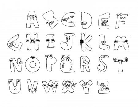 Fun Hand Drawn Alphabet Lore Children's Youtube Show - Etsy