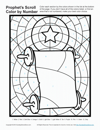 Bible Coloring Pages for kids | Prophets Told About God's Son