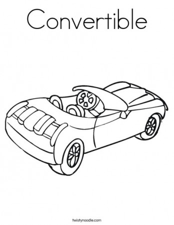 Convertible Coloring Page - Twisty Noodle