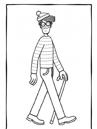 Where's Wally Colouring Page | PDF