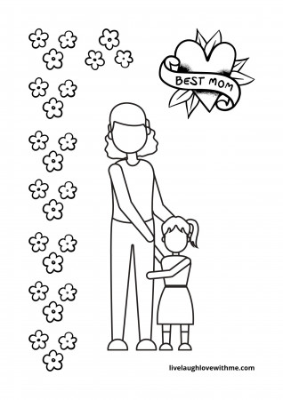 Mother's Day Coloring Pages {Free Printable} - Live Laugh Love