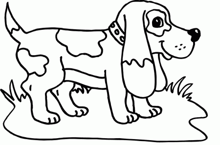 Small Dog With Long Ears Coloring Pages For Kids #bKQ : Printable ...