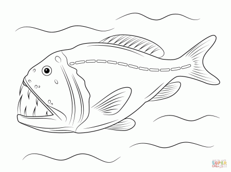 Deep sea fish coloring pages | Free Coloring Pages