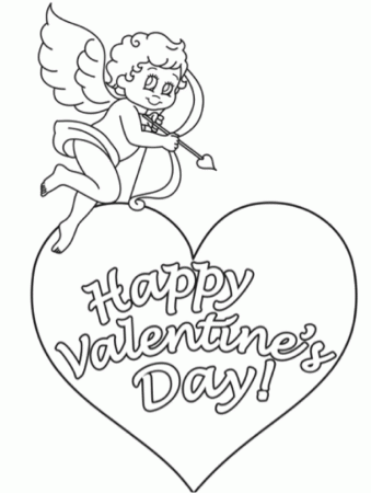 13 Pics of Cupid Page Coloring Book - Coloring Pages, Valentine ...