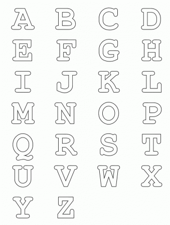 Easy to Make Alphabet Coloring Pages A-z - Pipevine.co