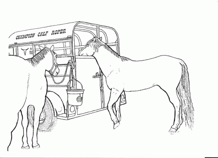 Cowgirls and horses coloring pages download and print for free