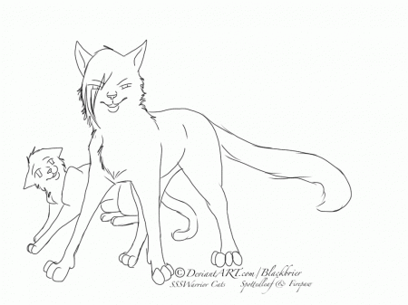 warrior cat coloring | Only Coloring Pages