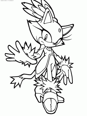 Sonic X Coloring Pages Free - High Quality Coloring Pages