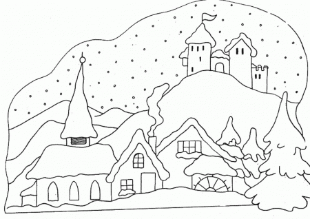 Winter Season Coloring Pages : Winter Coloring Pages Free ...