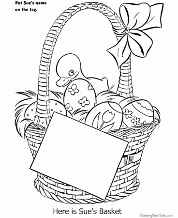 Free Easter Coloring Page - 007