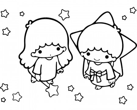 Little Twin Stars Coloring Pages - Free Printable Coloring Pages for Kids