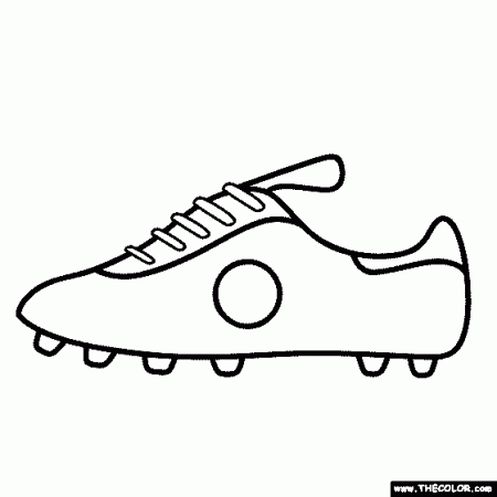 Football Cleats Coloring Page