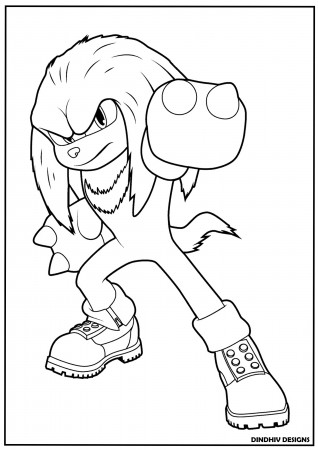 Sonic the Hedgehog 2 Movie Coloring Pages Ready to Print - Etsy