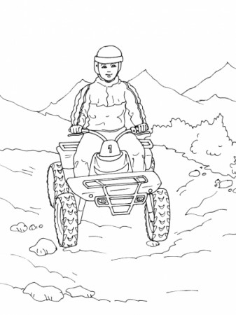 Drawing Quad / ATV #143213 (Transportation) – Printable coloring pages