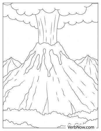 Free VOLCANO Coloring Pages & Book for Download (Printable PDF) - VerbNow