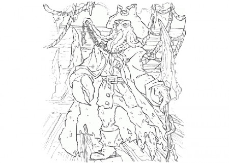 Captain Davy Jones coloring pages - Coloring pages