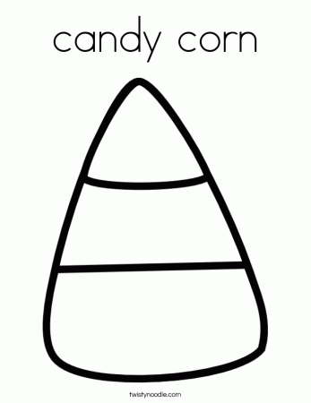 candy corn Coloring Page - Twisty Noodle