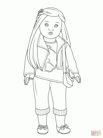 American Girl Isabelle Doll coloring page | Free Printable ...