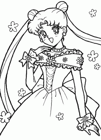 Pudgy Bunny's Sailor Moon Coloring Pages